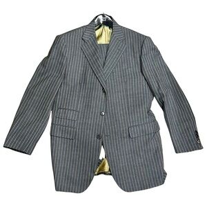 Alfred Dunhill London Pinstripe Wool Suit Made in Italy - Size 42R
